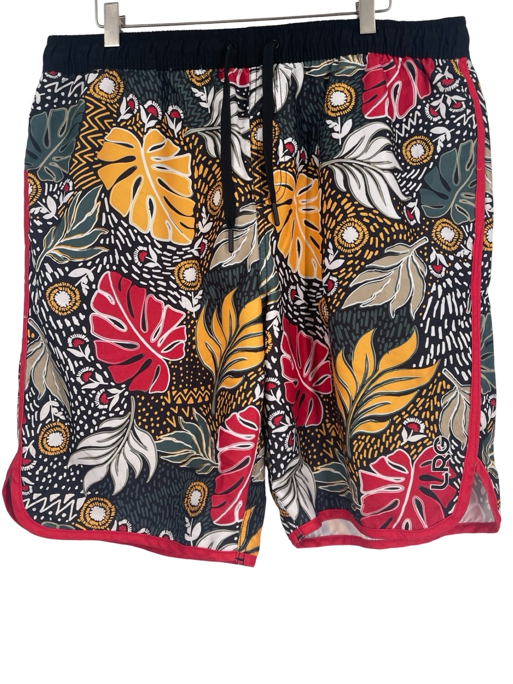 Lifted Research Group LRG Tropical Leaf Athletic Shorts  2X-Large